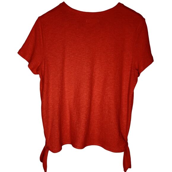 Madewell Texture and Thread Modern Side Tie Short Sleeve Top Size Medium - Picture 7 of 7